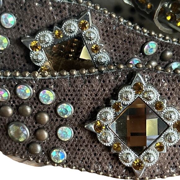 NEW Bit & Bridle Women's RHINESTONE Western Cowgirl Belt - SIZE XXL Bling Chic - Picture 2 of 8